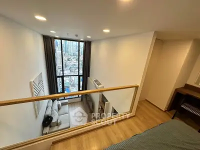 Modern loft apartment with city view and stylish interior design