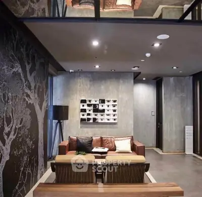 Modern living room with stylish decor and contemporary furniture