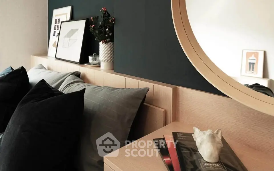 Stylish bedroom with modern decor and elegant furnishings