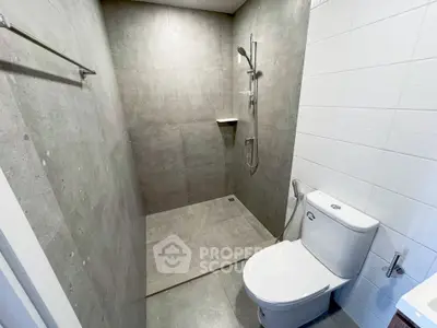 Modern bathroom with sleek shower and contemporary design