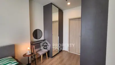 Modern bedroom with stylish furniture and elegant decor