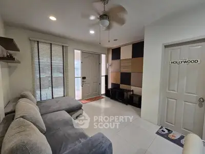 Modern living room with stylish decor and comfortable seating