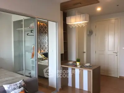 Modern apartment interior with stylish decor and open layout