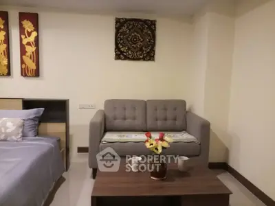 Cozy living room with stylish decor and comfortable seating