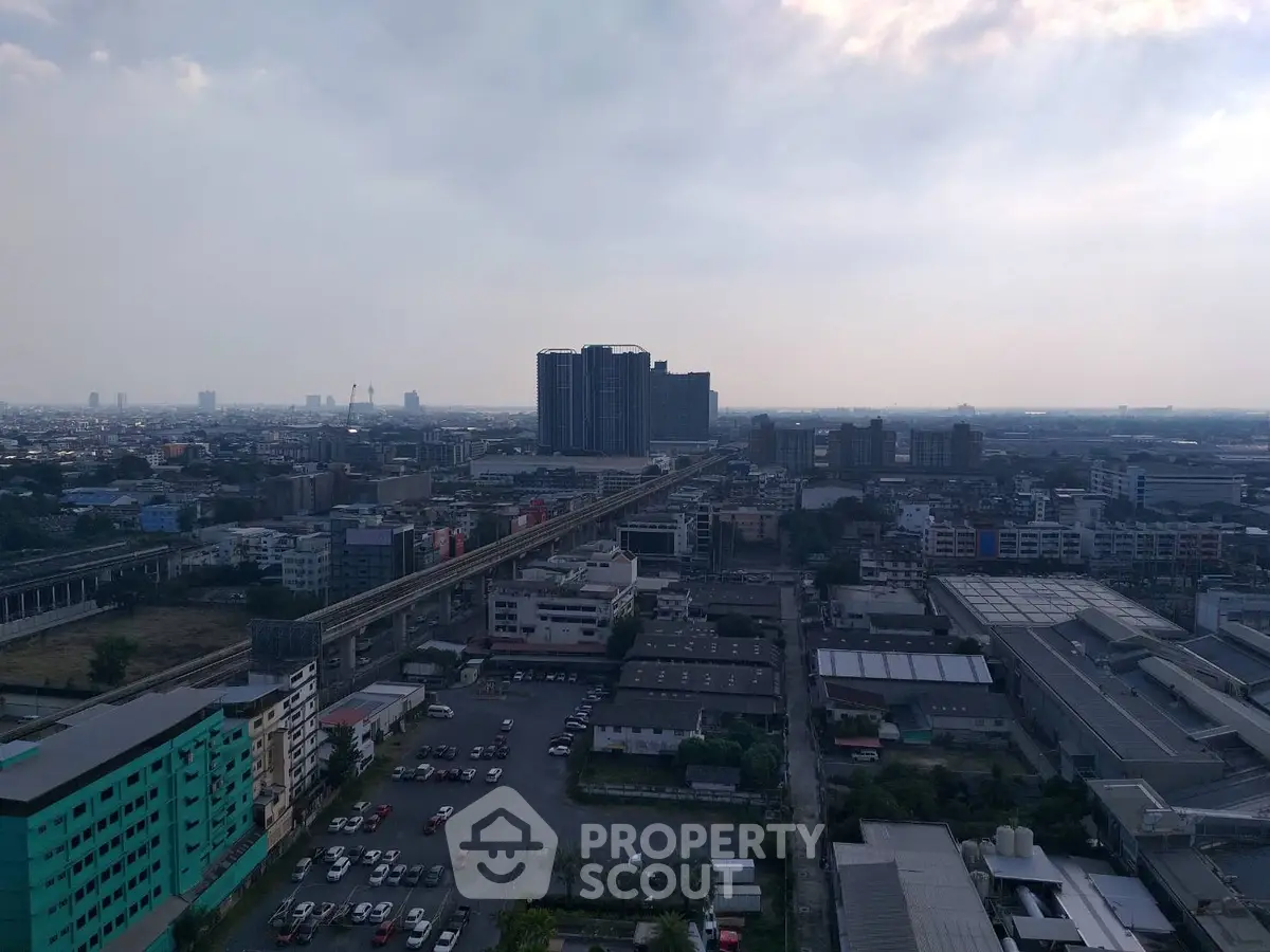 Stunning cityscape view with modern high-rise buildings and expansive skyline.