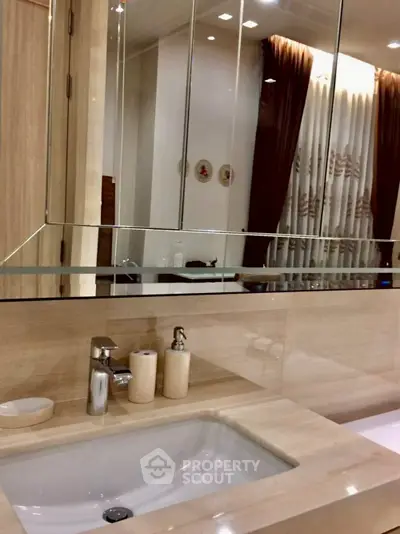 Elegant bathroom with modern fixtures and stylish decor