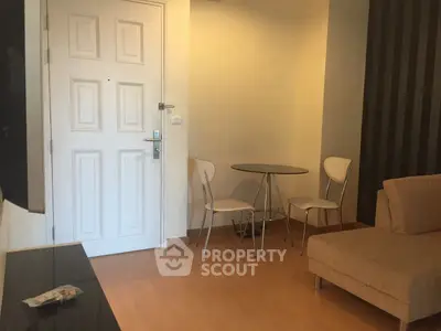 Cozy living room with modern furniture and warm lighting