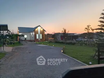 Charming countryside home with spacious driveway and sunset view