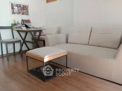 Cozy living room with modern furniture and stylish decor