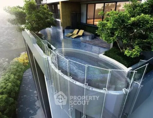 Luxurious rooftop pool with stunning views and modern design