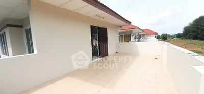Spacious balcony with scenic view in modern residential property