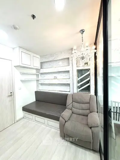 Cozy living room with modern decor and comfortable seating