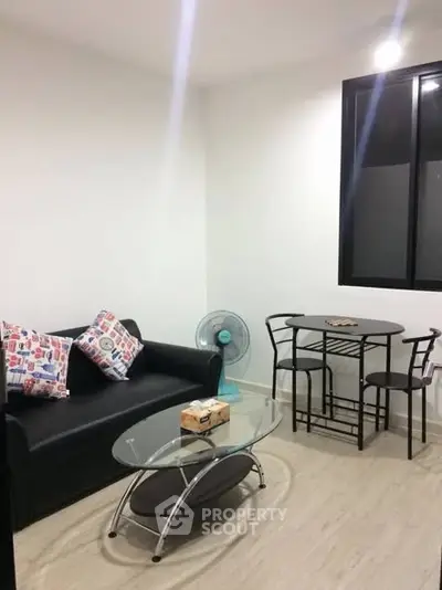 Cozy living room with modern furniture and natural light