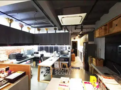 Modern office space with sleek design and ample lighting