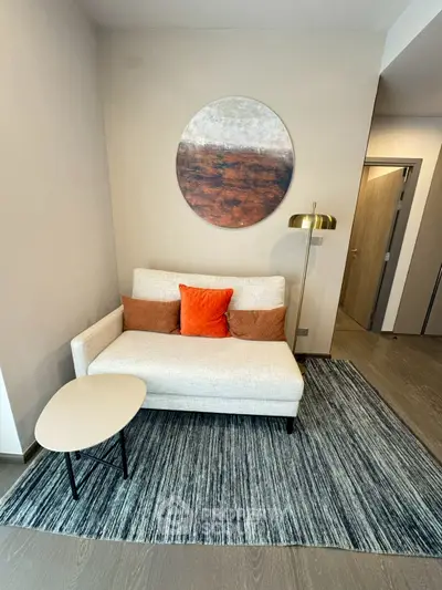 Cozy living room with modern decor and stylish furniture