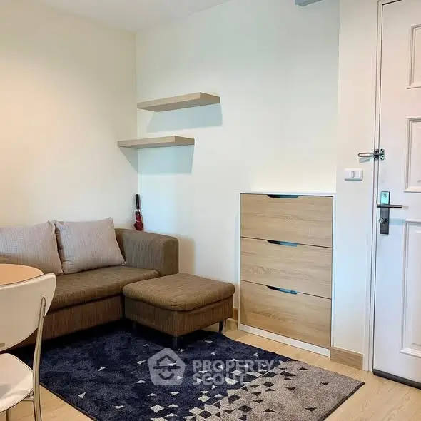 Cozy living room with modern furniture and stylish decor