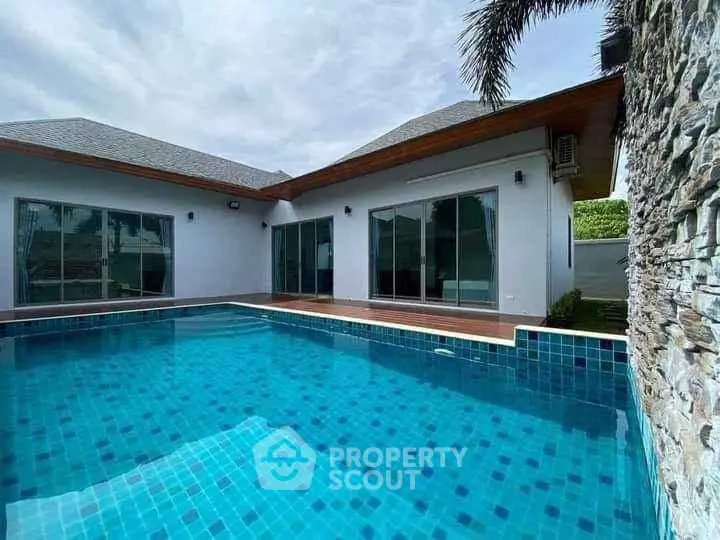 Luxurious villa with private pool and modern architecture