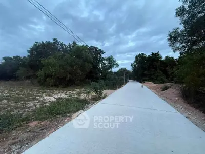 Scenic paved road surrounded by lush greenery, perfect for serene living.