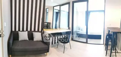 Modern apartment interior with stylish decor and open layout