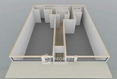 Explore this modern open-layout floor plan with spacious rooms and sleek design, perfect for contemporary living.