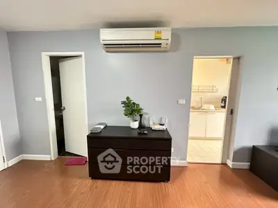 Modern interior with air conditioning and sleek furniture in a cozy living space