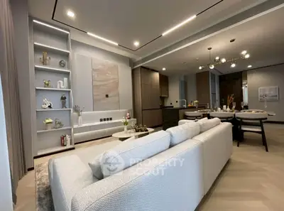 Luxurious modern living room with elegant decor and open layout, perfect for stylish urban living.