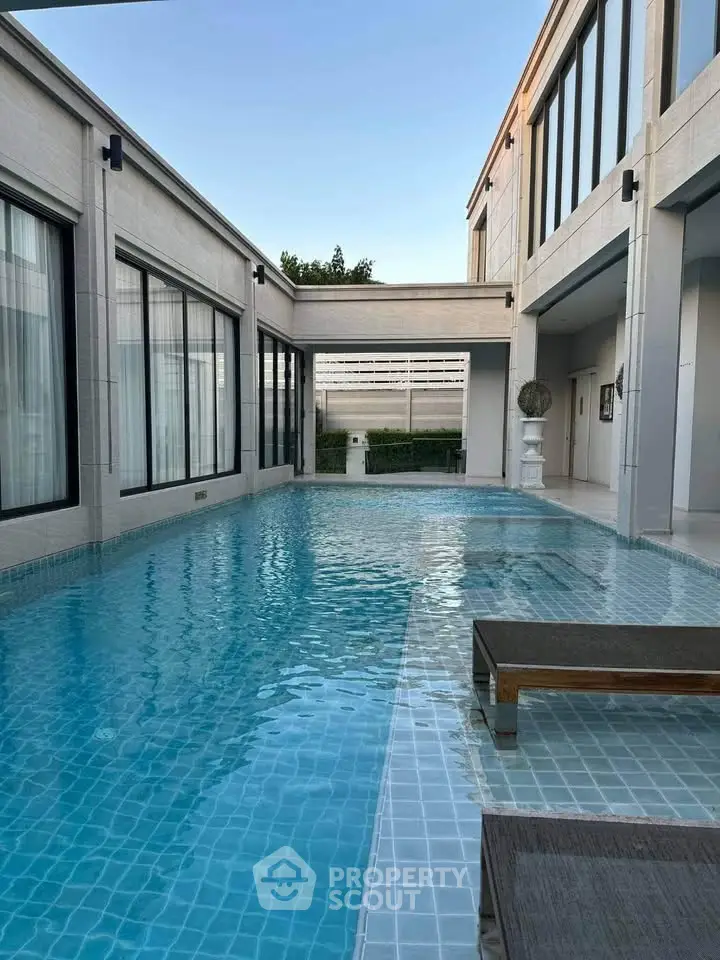 Luxurious modern home with private pool and elegant architecture