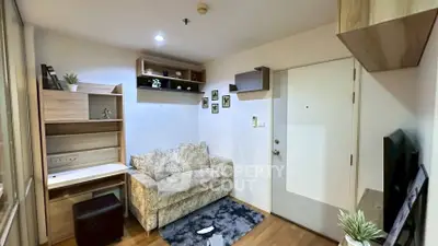 Cozy living room with modern decor and stylish shelving