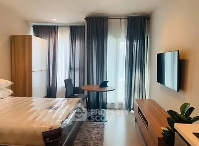 Modern studio apartment with stylish decor and natural light