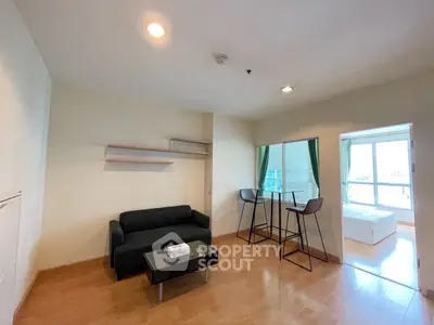 Modern living room with open layout and natural light