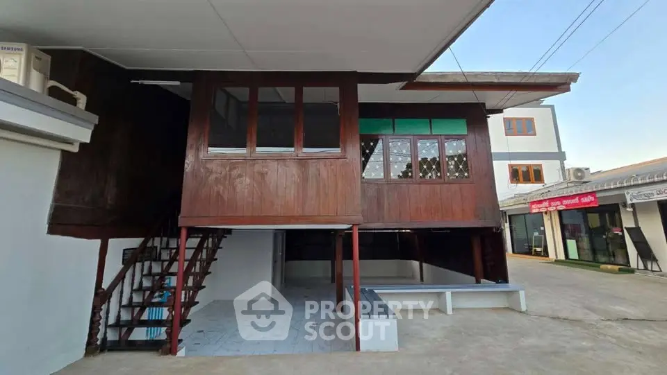 Charming wooden exterior house with elevated design and modern touches