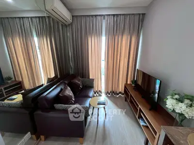 Cozy living room with modern furniture and natural light