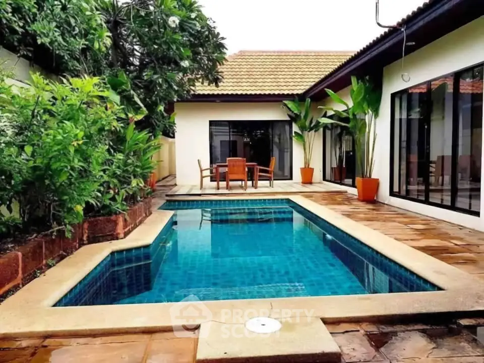 Charming villa with private pool and lush garden, perfect for relaxation and entertainment.