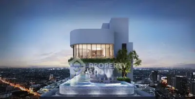 Stunning rooftop pool with panoramic city views and modern architectural design, perfect for luxury living.