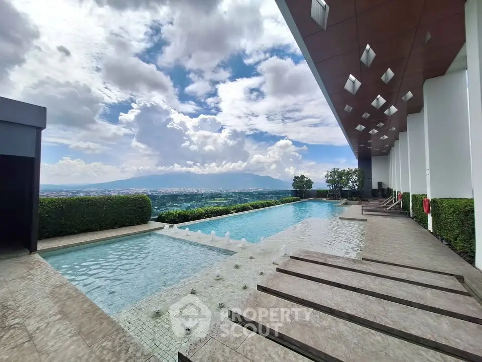 Luxurious rooftop pool with stunning panoramic views and modern design.