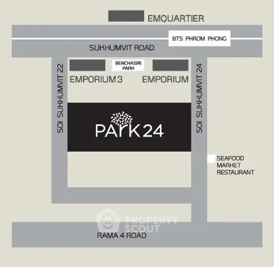 1 Bedroom Condo at Park Origin Phrom Phong-2