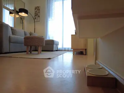 Cozy living room with stylish furniture and natural light