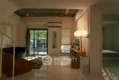Chic modern living room with open layout and natural light