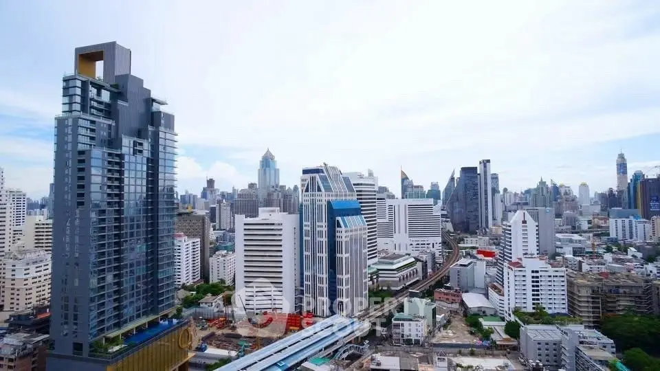Stunning cityscape view showcasing modern skyscrapers and urban architecture in a bustling metropolis.