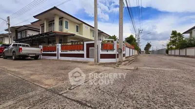 Spacious corner house with modern design and ample parking in a serene neighborhood.