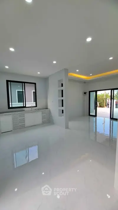 Spacious modern interior with open layout and sleek finishes