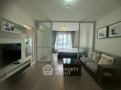 Modern studio apartment with open layout and stylish decor