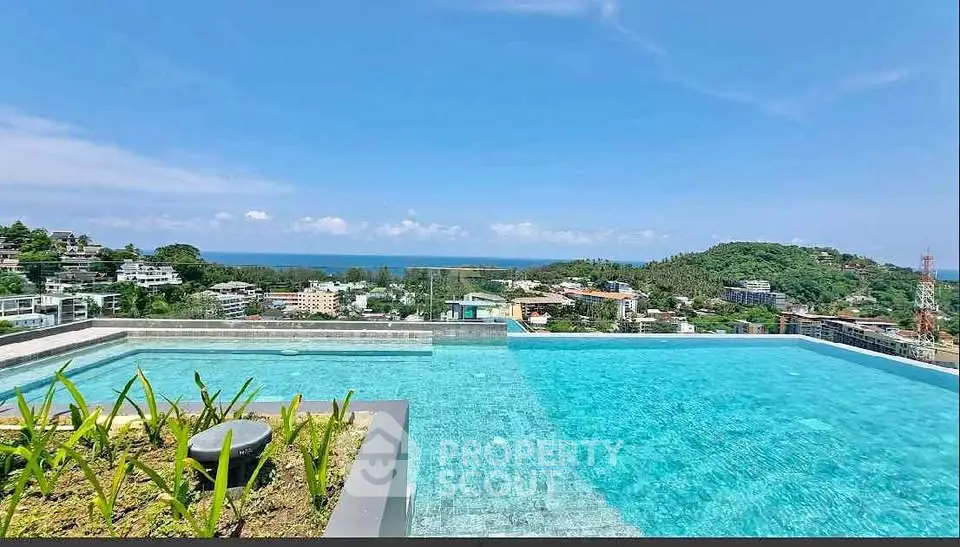 Stunning rooftop pool with panoramic ocean and city views