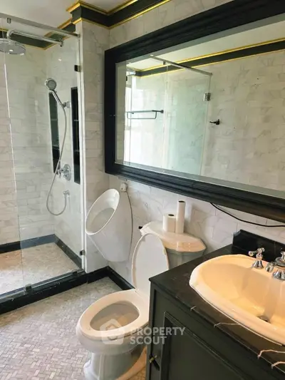 Luxurious bathroom with modern fixtures and elegant design