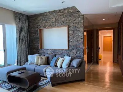 Stylish living room with modern decor and cozy seating area