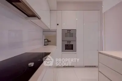 Sleek modern kitchen with integrated appliances and minimalist design