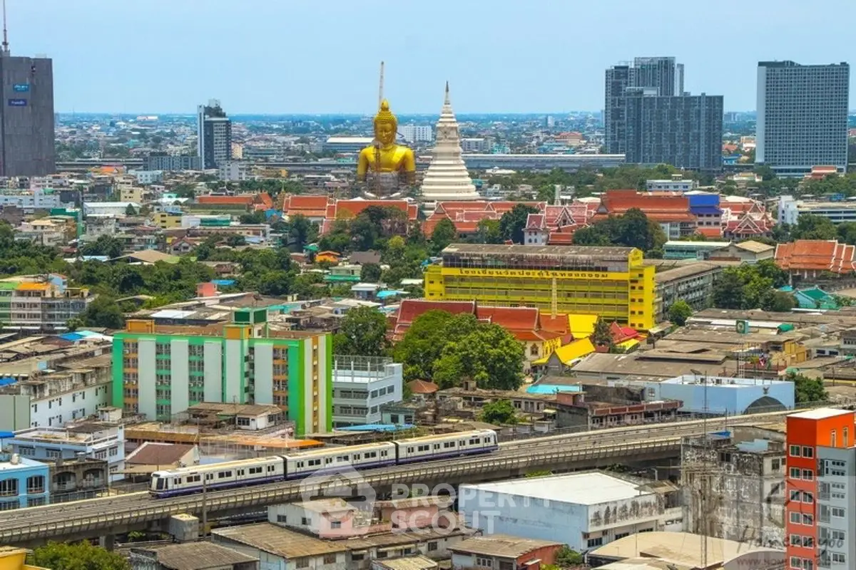 Stunning cityscape view with skyline and iconic landmarks, perfect for urban living enthusiasts.