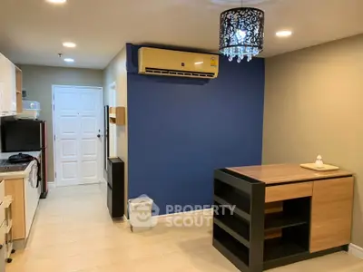 Modern interior with air conditioning and stylish lighting in a cozy living space.