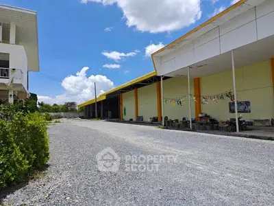 Spacious commercial property with ample outdoor space and modern design.