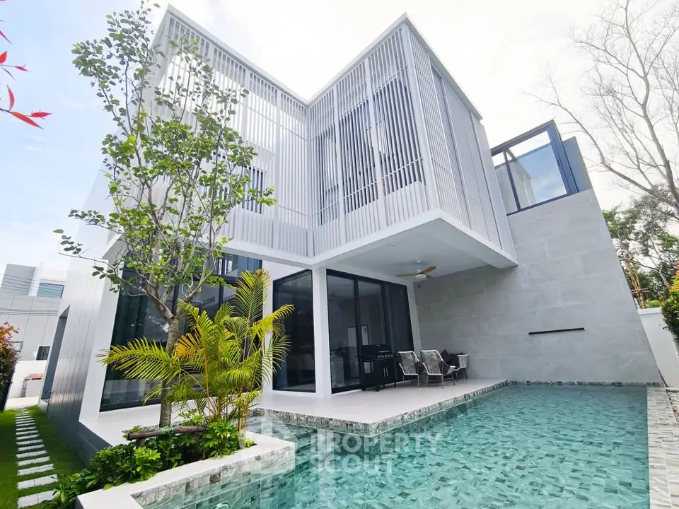 Modern luxury villa with private pool and stylish architecture